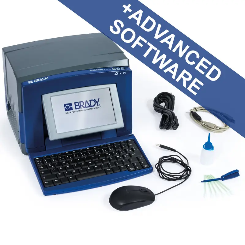 S3100 Schilder- und Etikettendrucker mit WLAN - QWERTZ + BWS-Suite