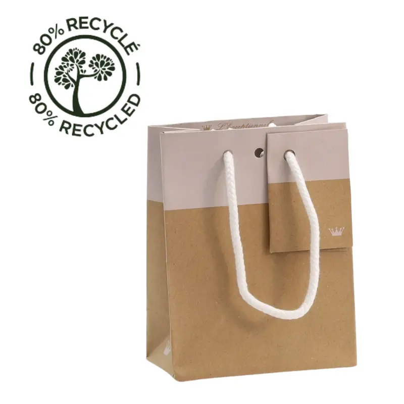 Sac kraft luxe blanc naturel – Collection L'Exceptionnel Line 175 g/m²