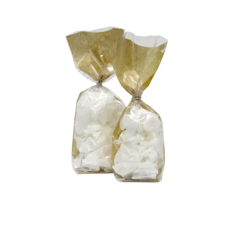Sachets confiseurs transparents dos kraft — 2 formats