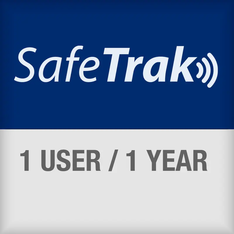 SafeTrak-Abonnement für den Zugriff auf das Cloudsystem für 1 Anwender für 1 Jahr