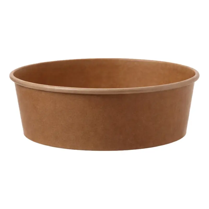 Salatschalen To Go "PLA", Karton/Kraft, rund, braun