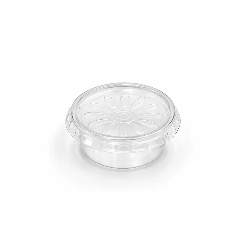 Saucen-Becher 50 ml, PP, "Dressingboxx" transparent, inklusive Deckel, 500 Sets
