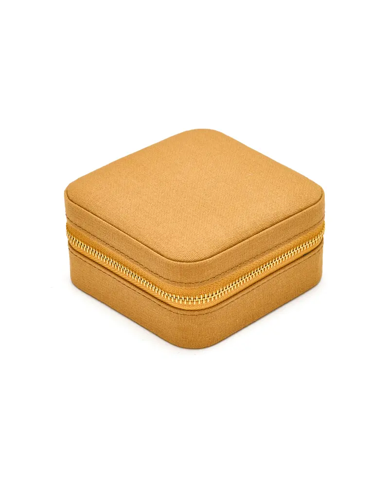 SCHMUCKKÄSTCHEN LEINEN Edition col. golden mustard (5 Stück) |direkt bestellbar