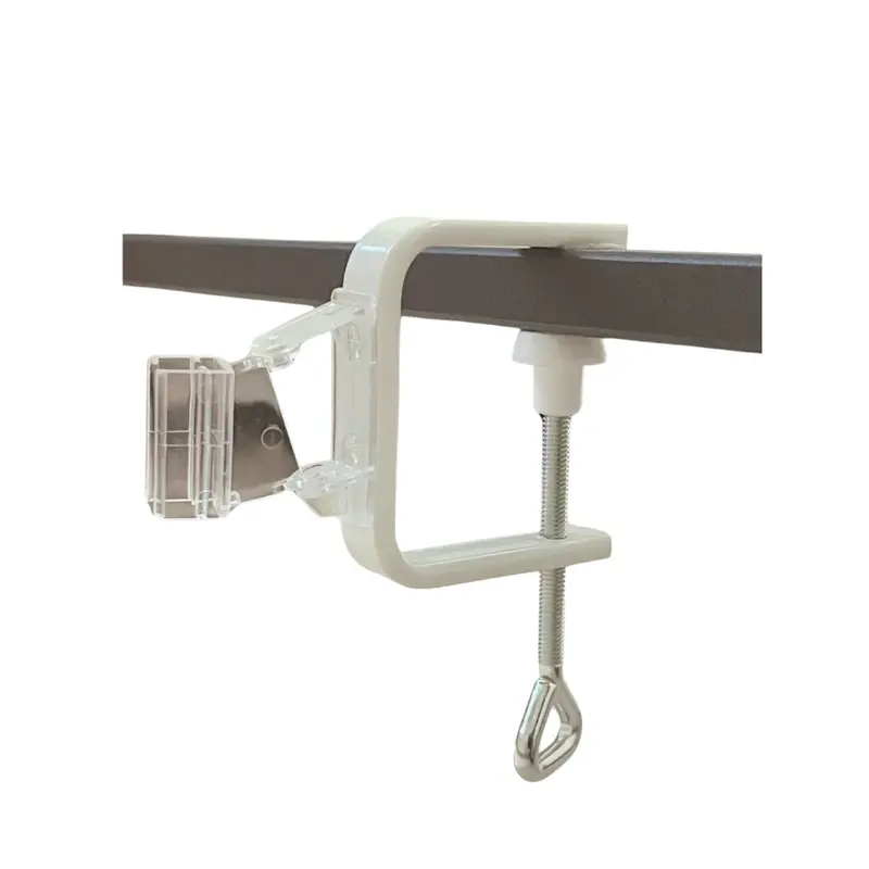Serre-joint pour cadre porte-affiche — fixation sur table ou rayon