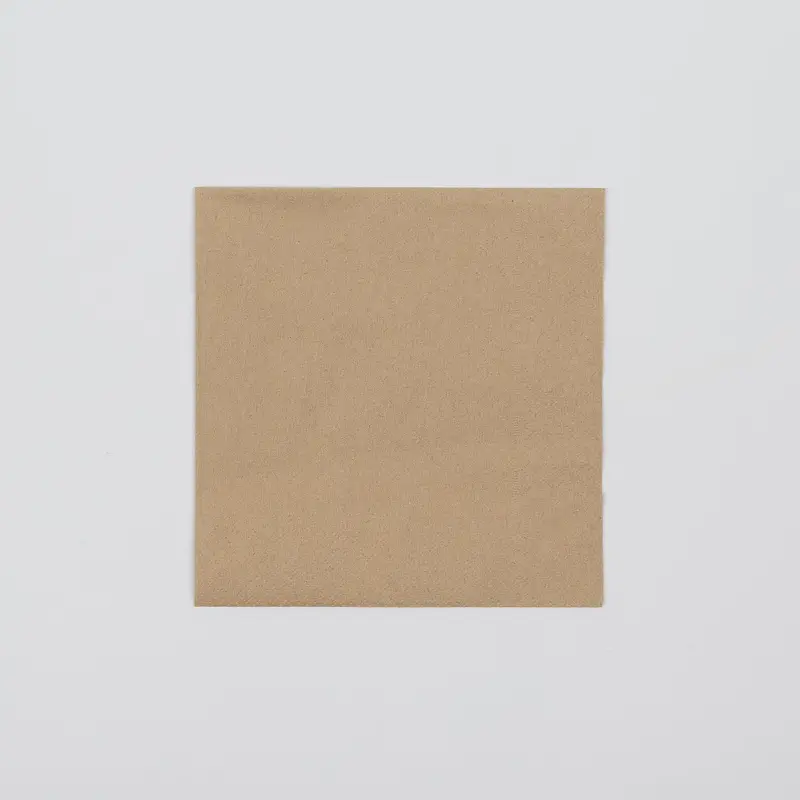 Servietten, 33x33cm, 1/4-Falz, 2lg, natur-braun, VPE
