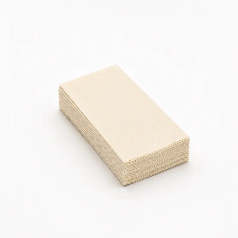 Servietten Cream, 33 x 33 cm, 1/8 Buchfalz, 3-lagig, 1000 Stk.