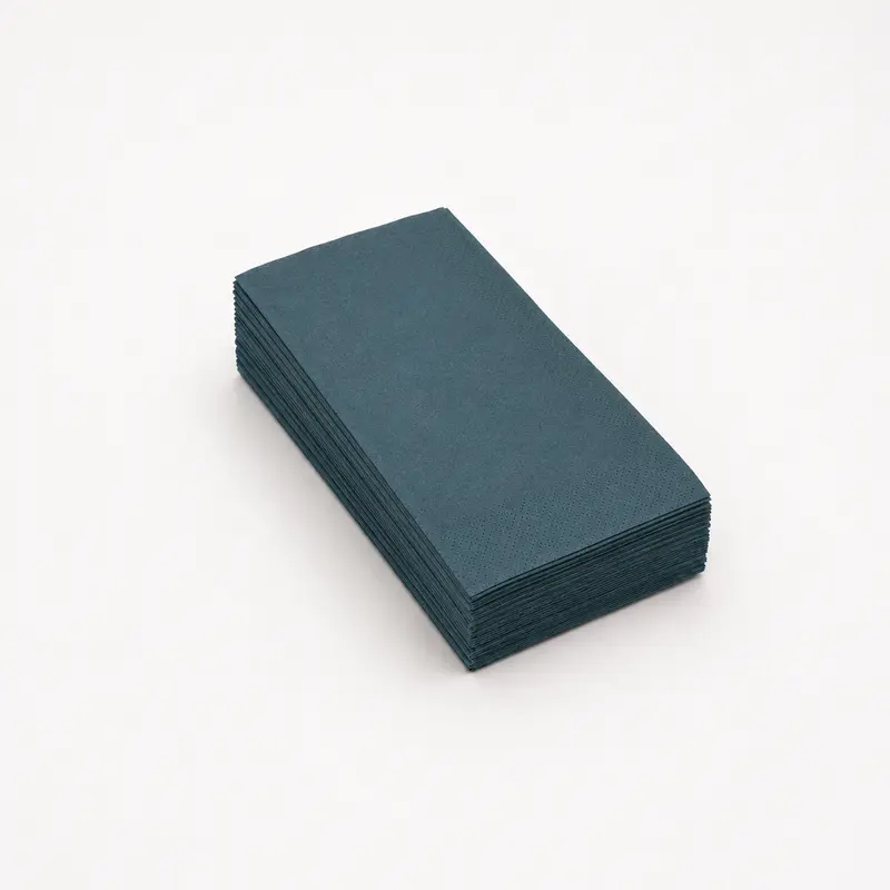 Servietten Ocean Teal, 33 x 33 cm, 1/8 Buchfalz, 3-lagig, 1250 Stk.