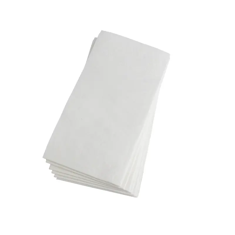 Servietten Premium – 33 × 33 cm, reine Zellulose, 2-lagig, 1/8-Falz, weiß