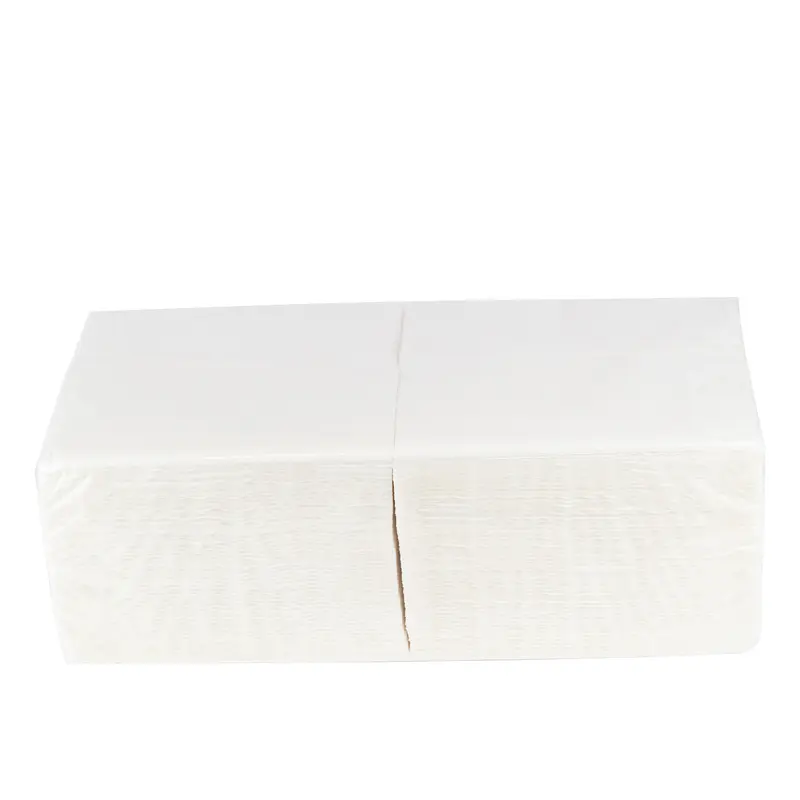 Servietten Premium – 40 × 40 cm, Zellstoff, 2-lagig, 1/4-Falz, weiß