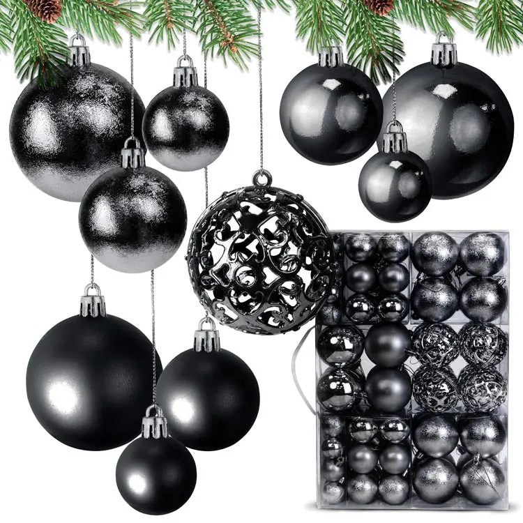 Set Christbaumkugeln 6/4/3cm 100St.