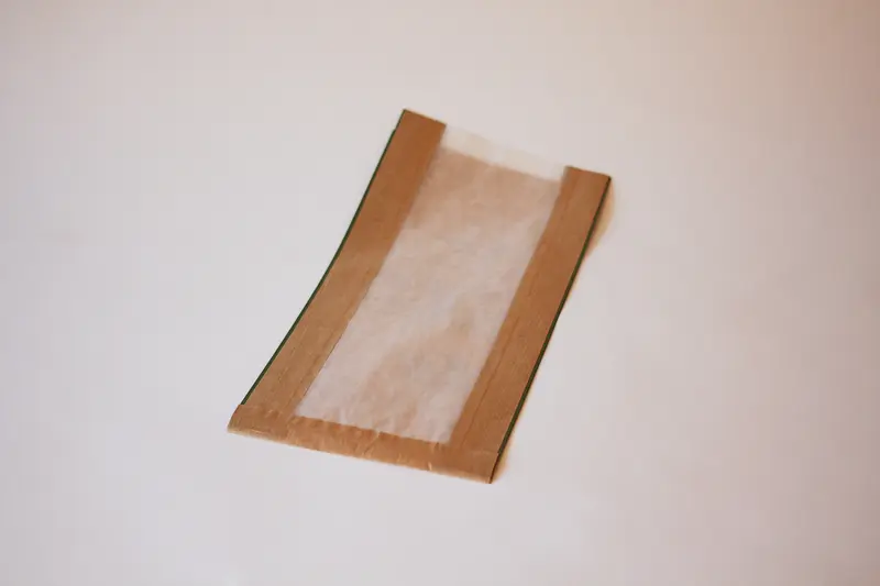 Sichtstreifenbeutel – 16+7×31 cm, 1000 Stk.