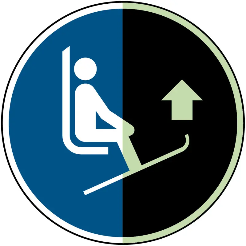 Skispitzen anheben - ISO 7010