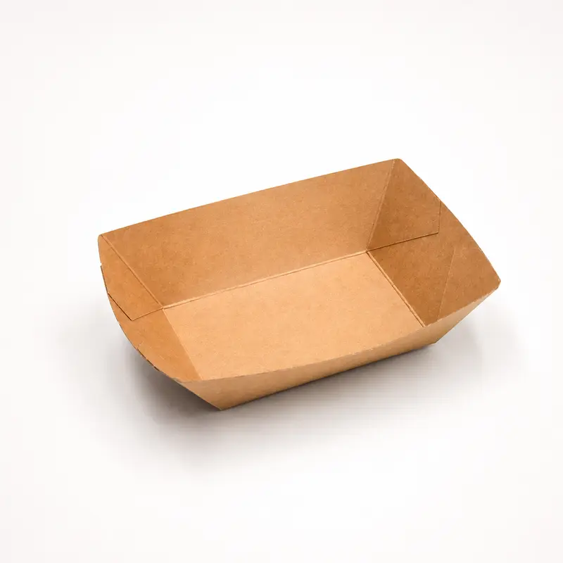 Snackschalen 400 ml, Pappe, 16,5 x 12 x 4,5 cm, braun, 1050 Stk.