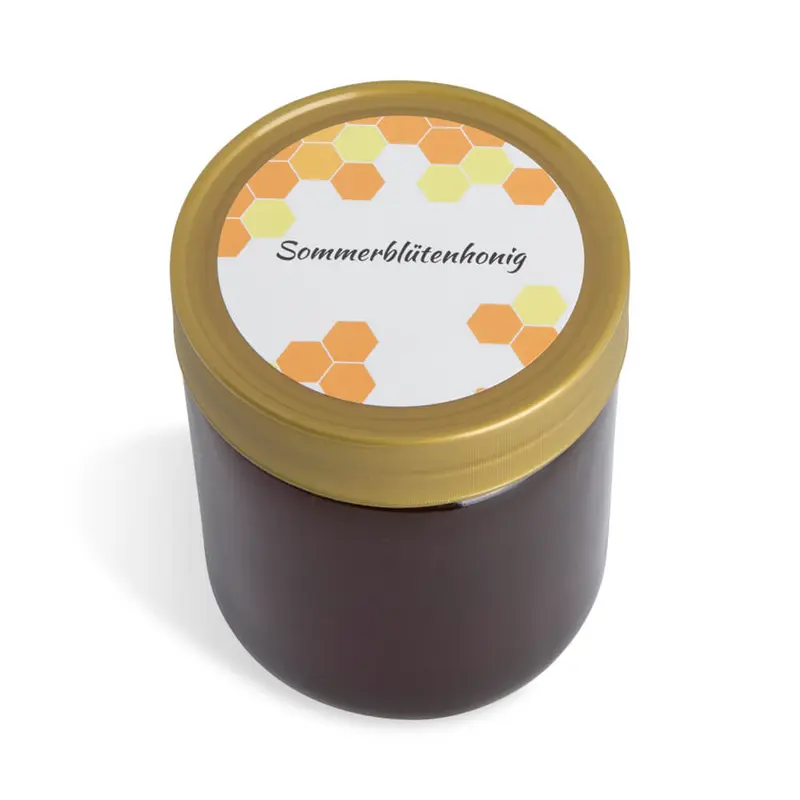 Sommerliche Sonja – Deckeletikett 500g (Kunststoffdeckel)