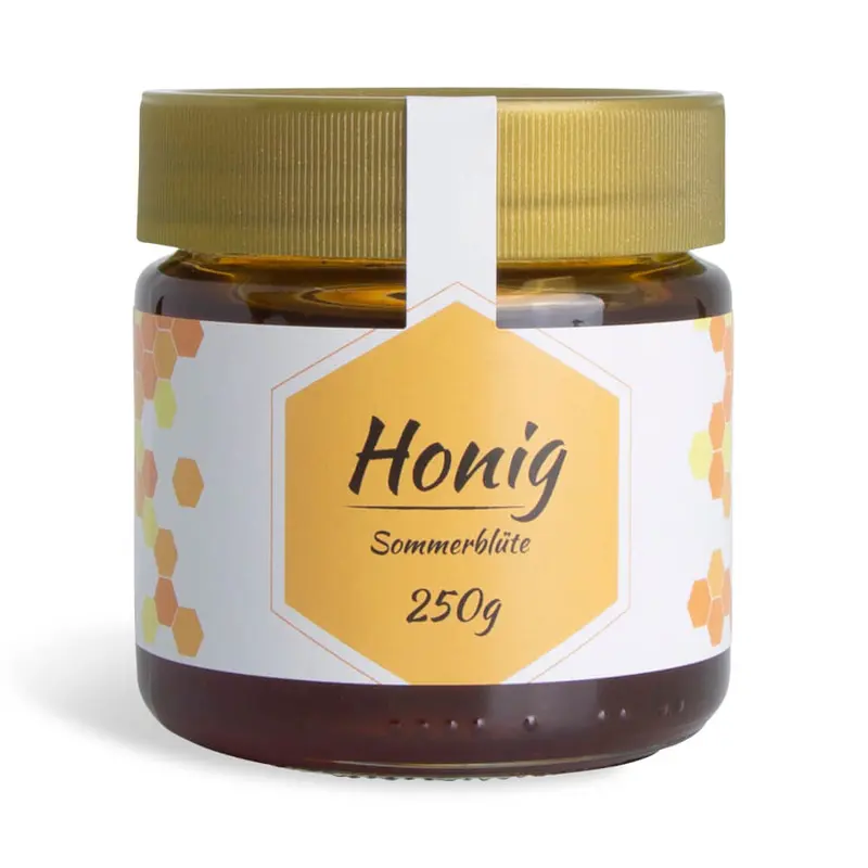 Sommerliche Sonja – Etikett mit Gewährverschluss 250g (Kunststoffdeckel)