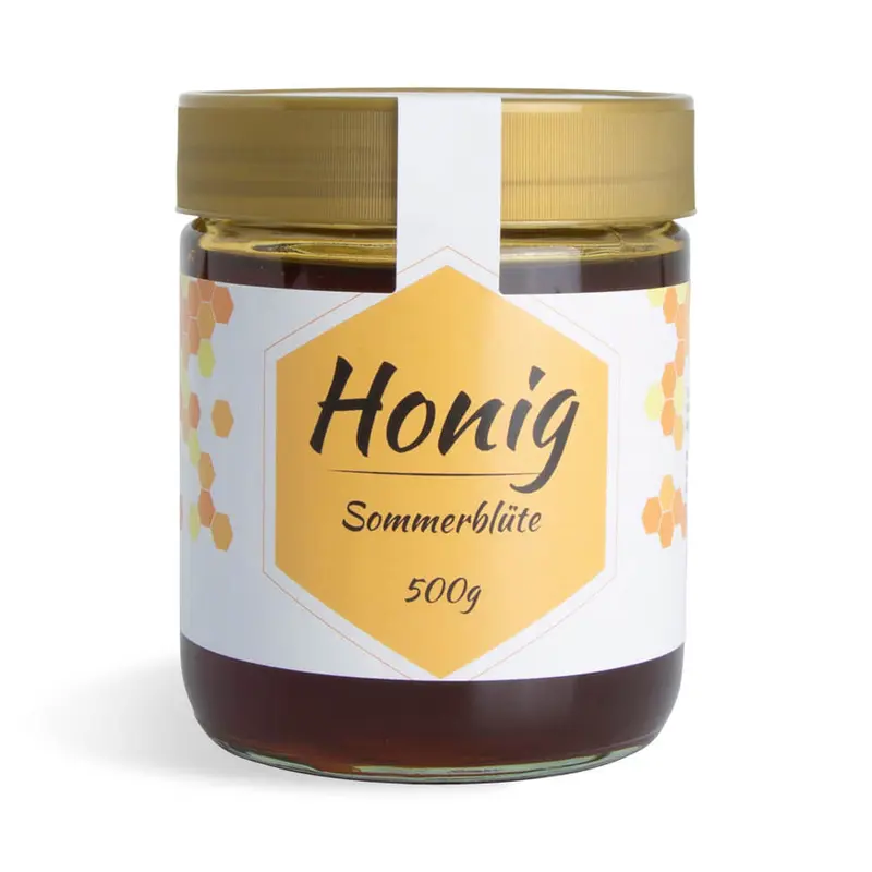 Sommerliche Sonja – Etikett mit Gewährverschluss 500g (Kunststoffdeckel)