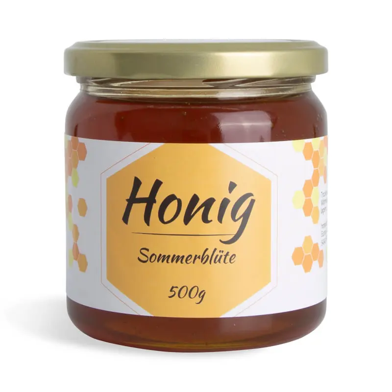 Sommerliche Sonja – Rechteckiges Etikett 500g (Twist-Off)