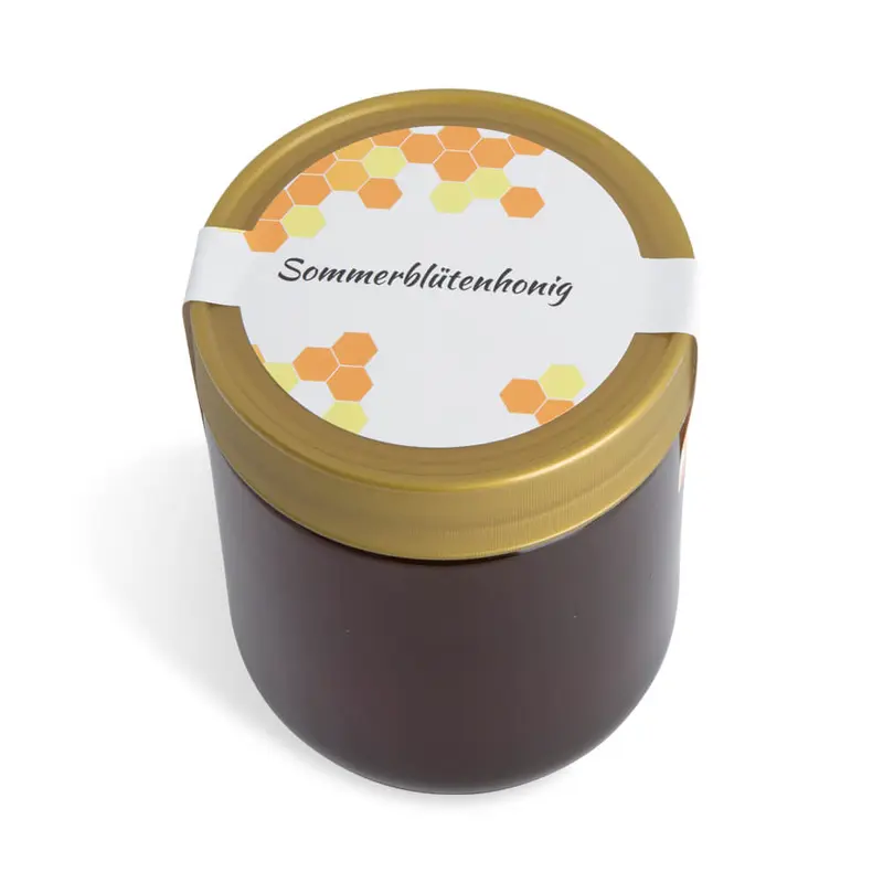 Sommerliche Sonja – Siegeletikett mit doppeltem Frischesiegel 500g (Kunststoffdeckel)