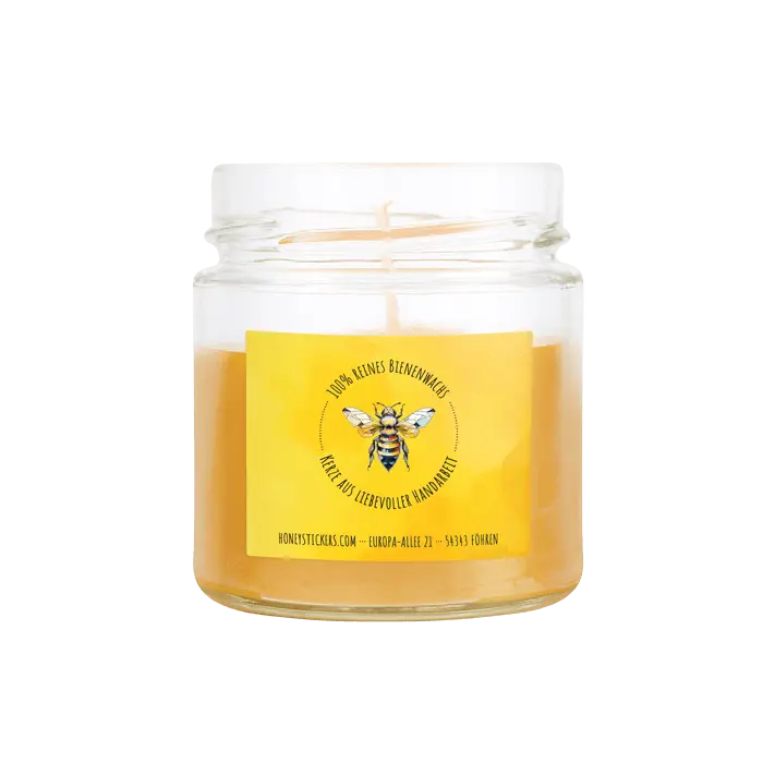 Sonnige Sophia – Rechteckiger Aufkleber 50x40mm für Kerzen im 250g-Glas