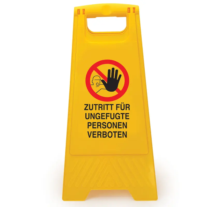 Stabile Warnaufsteller