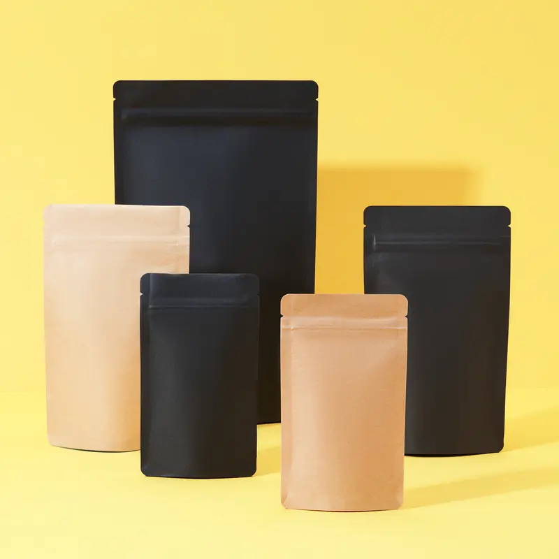 Standbodenbeutel bis 750 ml kaufen – Schwarz & Kraft (Doypacks)