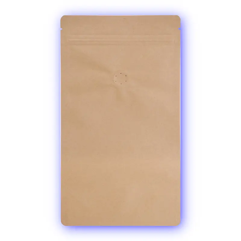 Standbodenbeutel Kraftpapier mit Aromaschutzventil