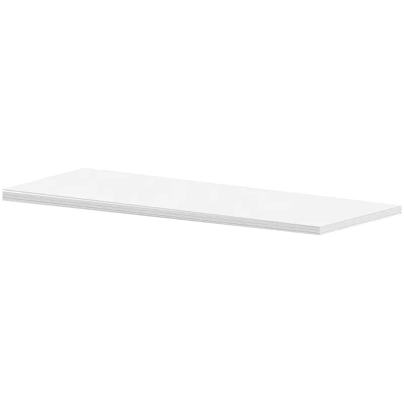 Starres Kunststoffschild, weiss, 100 x 330 mm / 2 mm Dicke