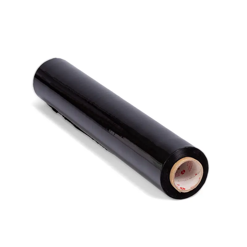 Stretchfolie schwarz 50 cm x 200 m – Handstretchfolie Rolle
