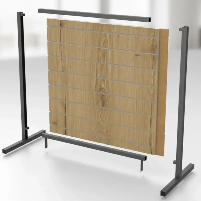 Structure de gondole pour panneaux rainurés – L 120 cm