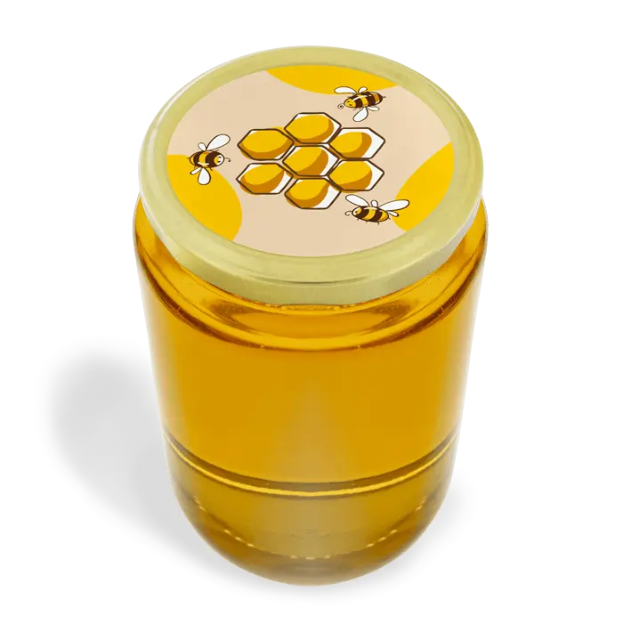 Summende Susi – Deckeletikett 1000g (Twist-Off)