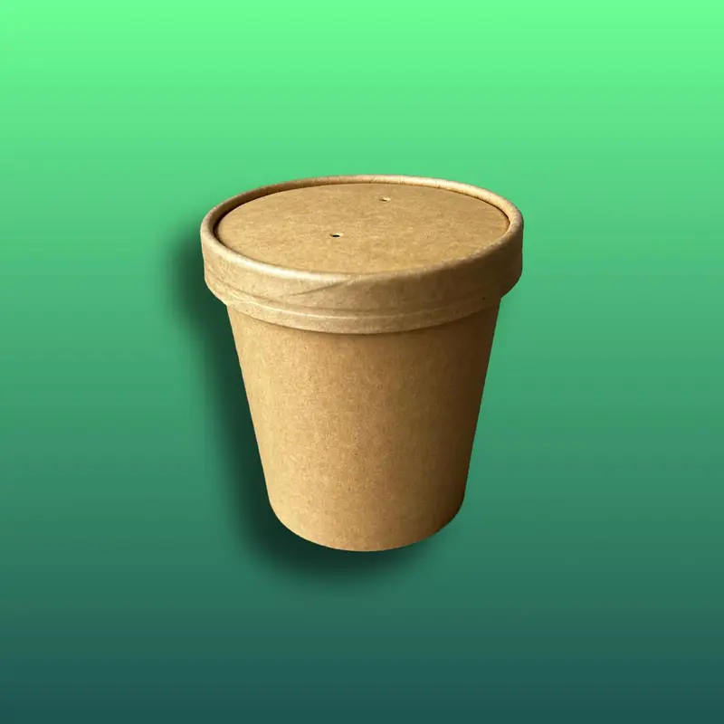 Suppenbecher - 16oz - 500ml - 500 Stück - inkl. Deckel