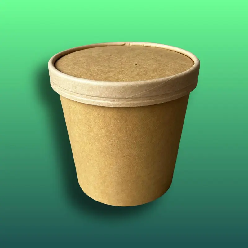 Suppenbecher - 26oz - 750ml - 500 Stück - inkl. Deckel