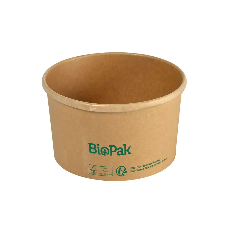 Suppenbecher 550 ml / 18 oz, Pappe, Ø 117 mm, braun, 525 Stk.