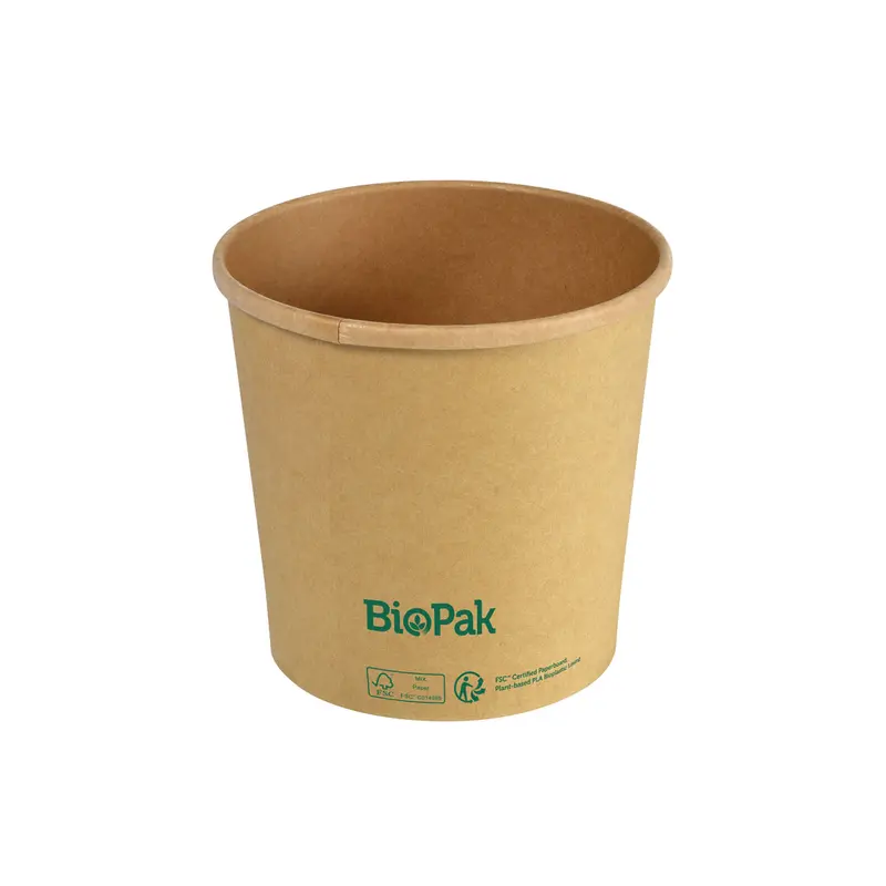 Suppenbecher 750 ml / 26 oz, Pappe, Ø 117 mm, braun, 525 Stk.