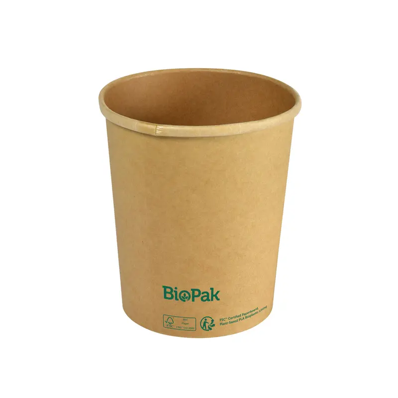 Suppenbecher 950 ml / 32 oz, Pappe, Ø 117 mm, braun, 525 Stk.