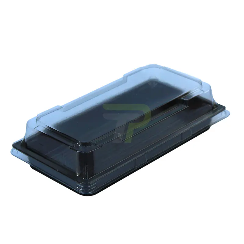 Sushi‑Box 170×90×17 mm, PET mit transparentem Deckel – 600 St./Karton
