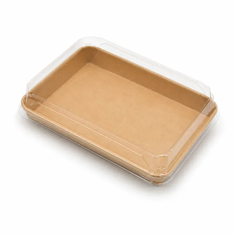 Sushibox XXXL/08, 254 x 180 x 47 mm, Pappe, inkl. PET-Deckel, 200 Sets