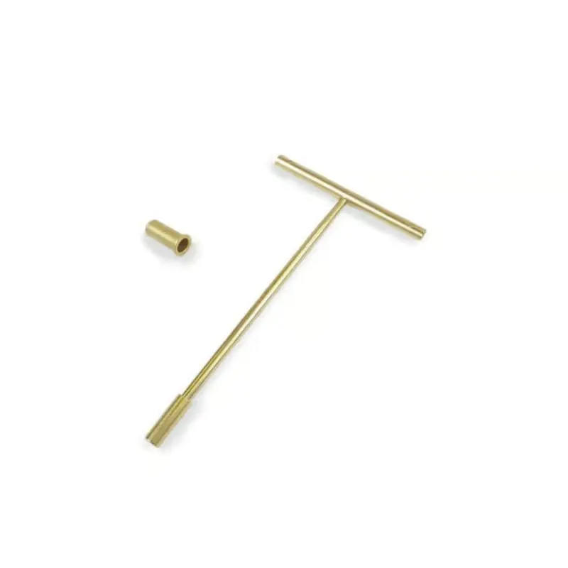 T-Bar Laiton Brossé pour Boucles d'Oreilles — Grand Modèle