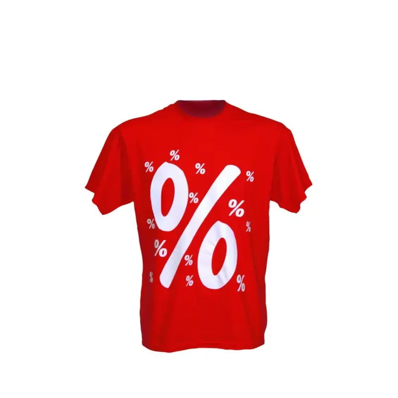 T-shirt vitrine soldes « % » — taille L