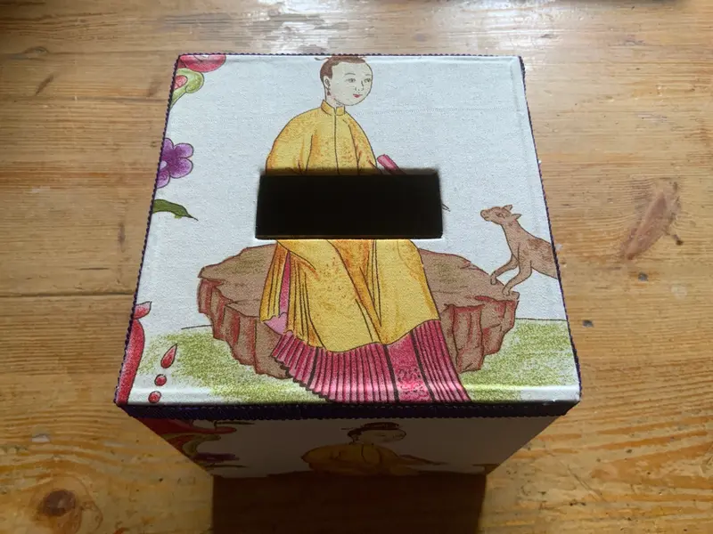 Taschentücher Box Quadrat Chinoiserie