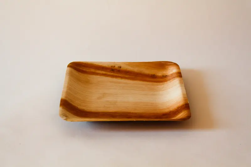 Teller Palmblatt – 20x20cm, Braun, 200 Stk.