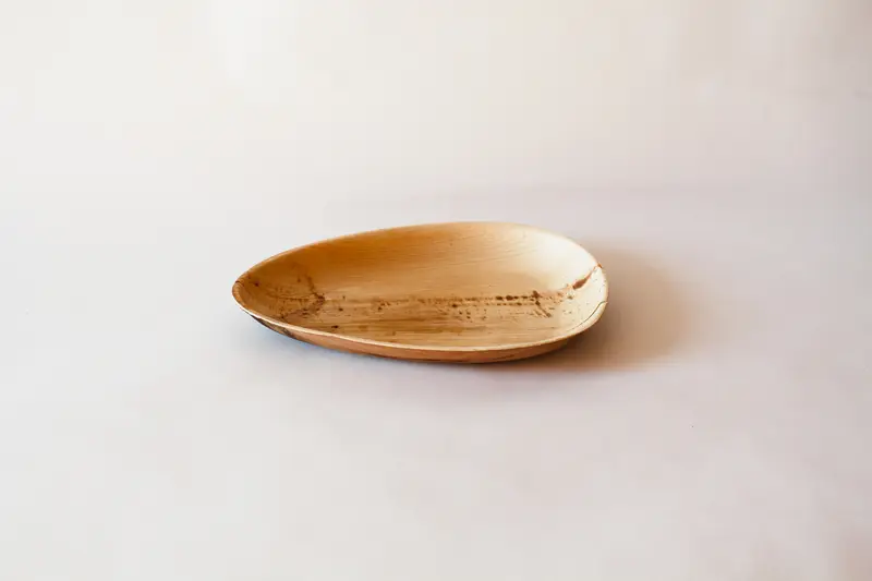 Teller Palmblatt oval – 26cm, Braun, 200 Stk.