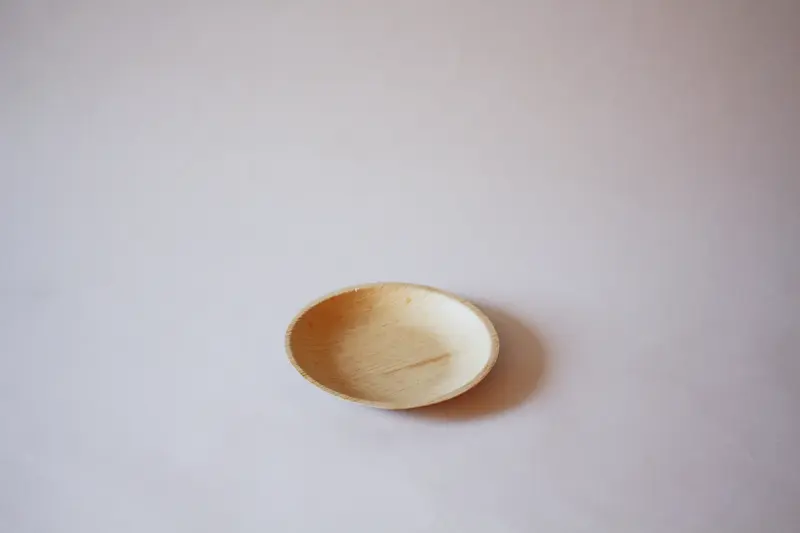 Teller Palmblatt rund – Ø15cm, Braun, 200 Stk.