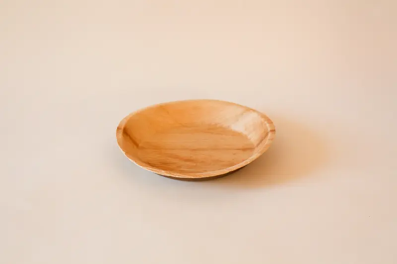 Teller Palmblatt rund – Ø18cm, Braun, 200 Stk.