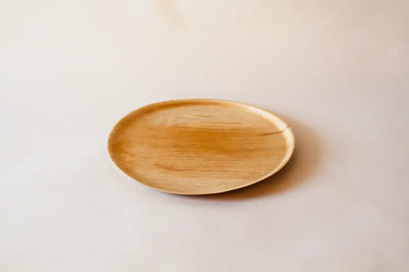Teller Palmblatt rund – Ø25cm, Braun, 200 Stk.