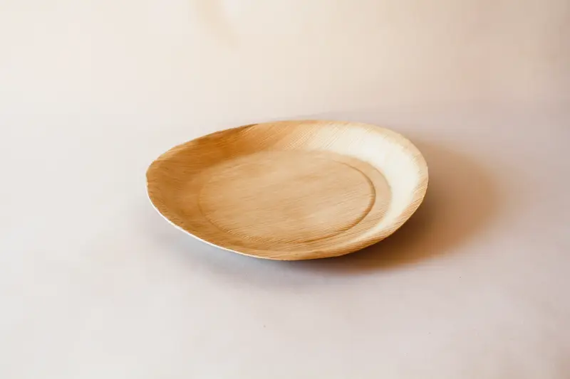 Teller Palmblatt rund – Ø32cm, Braun, 100 Stk.