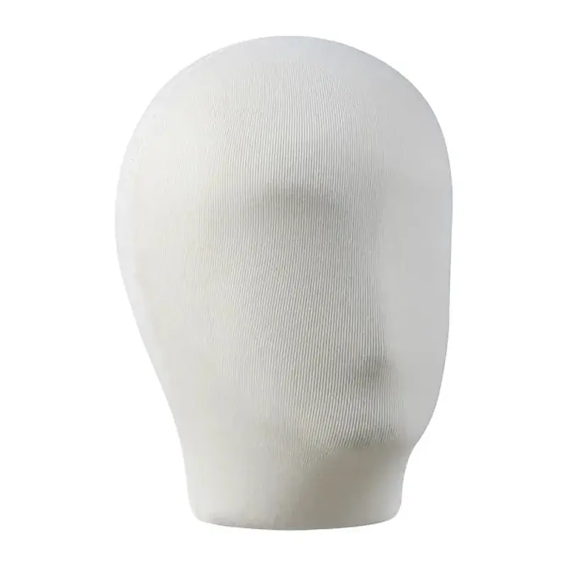 Tête homme pour buste de couture Vendôme — mousse et jersey écru