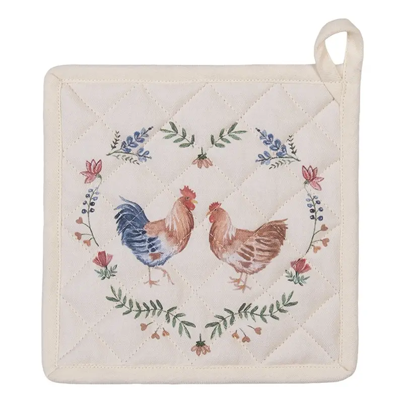Topflappen Hahn & Huhn