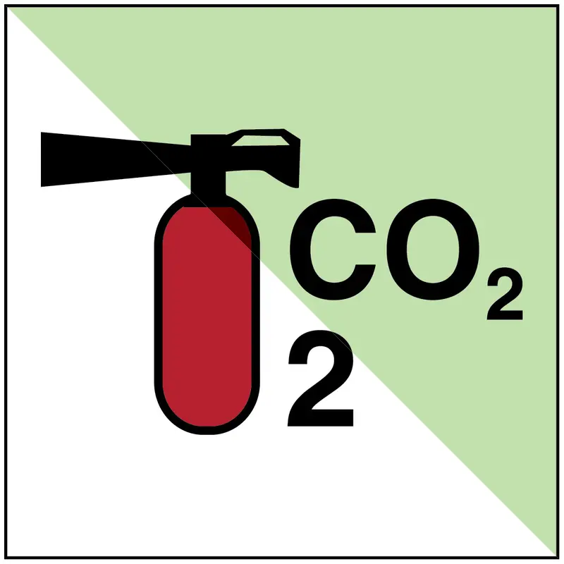 Tragbarer Feuerlöscher CO2/2 - IMO