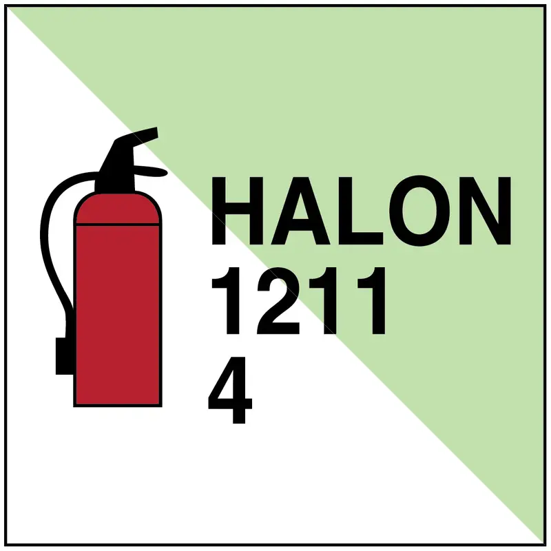 Tragbarer Feuerlöscher Halon 1211/4 - IMO